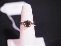 Sterling ring with stone, size 6.75