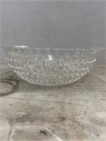 Vintage Glass Serving Bowl With Handles
