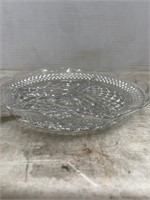 Vintage Clear Glass Relish Tray