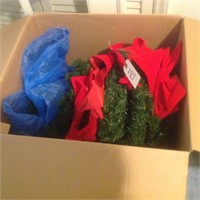 box of Christmas wreaths