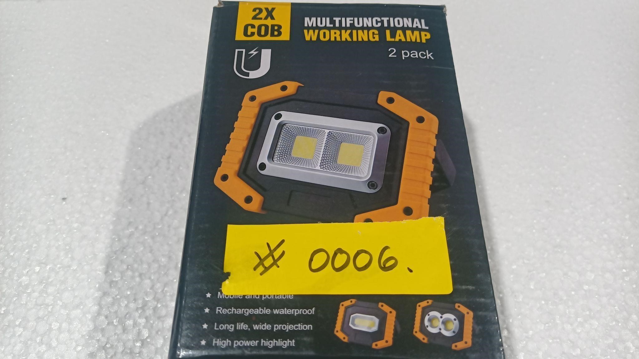 Rechargeable Work Light, Portable COB Flood Light