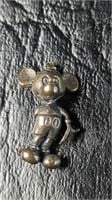 Sterling Silver Mickey Mouse Charm (loop needs
