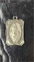 Older Sterling Miraculous Medal Charm Blessed