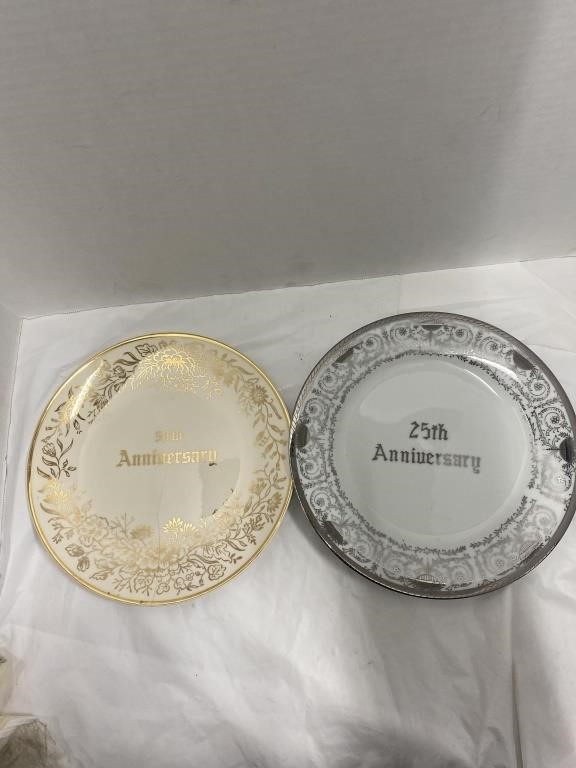 25th and 50th Anniversary Plate
