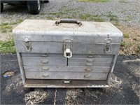 MACHINIST TOOLBOX THAT HAS BEEN PAINTED