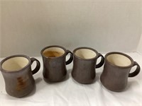Set of 4 Vintage Coffe Mugs (Continental