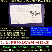 Original sealed box 5- 1993 United States Mint Pro