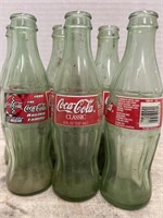 1999 Glass Coca Cola NASCAR Bottles