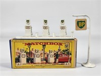 VINTAGE MATCHBOX A-1 BP GAS PUMPS & SIGN