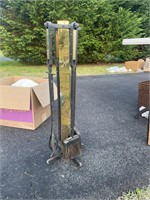 Fireplace tool stand