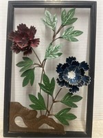 Metal Hanging Floral Art