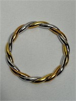 14 K Gold Bangle Bracelet 15.2 Grams 3”