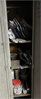 Contents of open locker