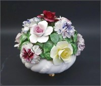 Large Radnor Hand Made & Painted China Bouquet