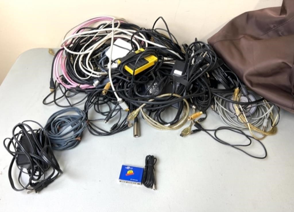 CABLES, WIRES, CORDS, FOOT SWITCHES ETC.