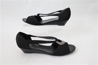 Impo Stretch Ladies Black Casual Shoes, 8.5M