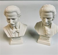 GIANNELLI  CAST MARBLE SCULPTURES OF COMPOSERS