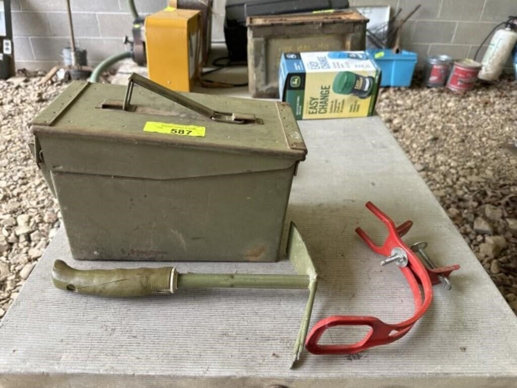 Ammo box, rod holder, misc