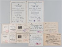 10 WWII POLISH CITATIONS FOR RED ARMY SOLDIERS