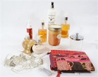 Cosmetic Bags, Hand Lotions, Candles