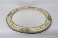 NEW in Box Resin Floral Oval Mirror