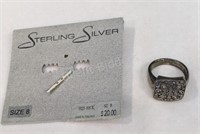 Vintage Sterling SIlver Ladies Ring