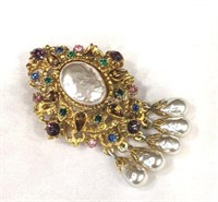 LARGE Decorative Signed Brooch A11