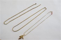 Costume Designer Gold Link Necklaces