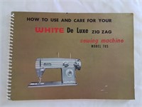 White sewing machine book