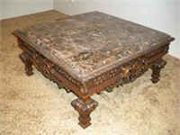 Marble Top Coffee Table  42x42 inches
