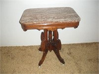 Vintage Marble Top Table 27x19x30 inches