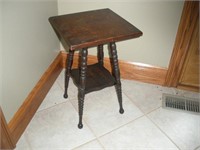 Vintage Oak Table  12x12x20 inches