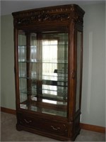 Large Lighted Curio Cabinet  48x20x89