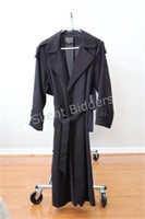 SEQUENCE V.I. Petite Black Long Belted Coat, 5 / 6