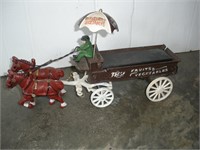 Fruits & Vegetables Cast Iron Horse & Buggy