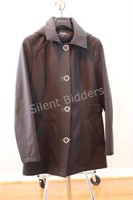 AJG Sport Black Hooded Jacket, Size Medium