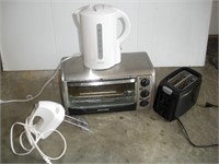 Toaster, Toaster Oven, Tea Pot & Mixer