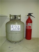 Fire Extinguisher & Propane Tank