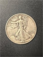 1939-D Silver Walking Liberty Half Dollar