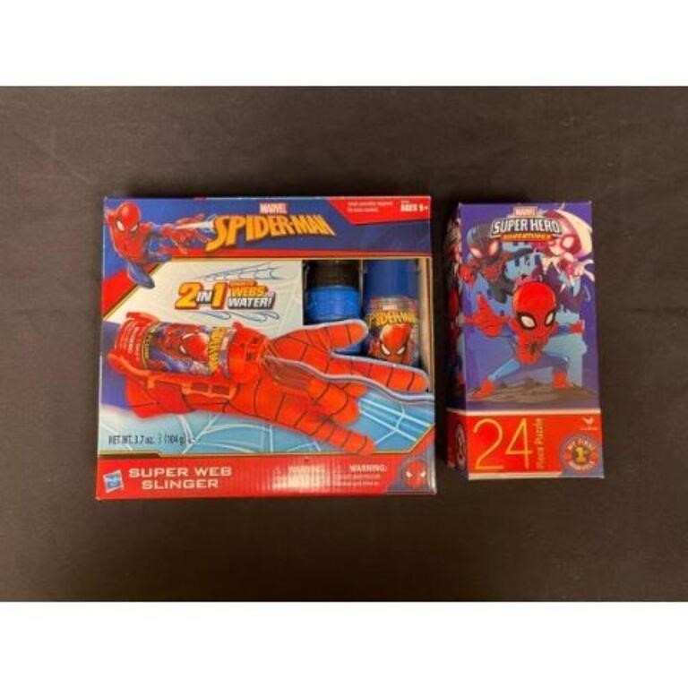 (5) Vintage Spiderman Items New Condition