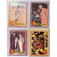 (4)1962 Topps Babe Ruth Cards