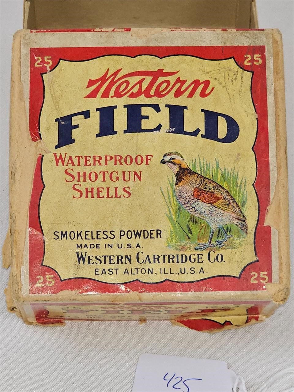 Antique Western Field Shotgun Shell Box