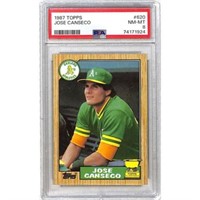 1987 Topps Jose Canseco Allstar Rc Psa 8