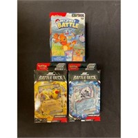 (3) Sealed Pokemon Battle Decks/battle Boxes