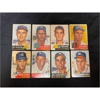 (8) 1953 Topps Baseball Cards