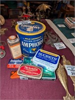 Assorted Advertising tins