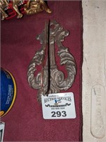 Antique wall mounted bill holder