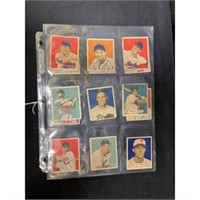 (14) 1949 Bowman Baseball Cards Mixed Grade
