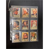 (18) 1952 Topps Look N See Cards Vgex