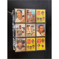 (10) 1962 Topps Baseball Cards With Stars/hof
